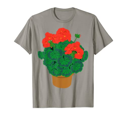 Planta en maceta de geranio Camiseta