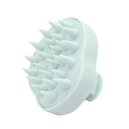PONETTE - Cepillo Exfoliante Capilar en color Verde Turquesa, Emulsionador de Champú, Masajeador del Cuero Cabelludo, Marca Española