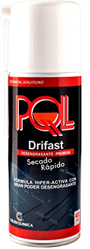 PQL Drifast - Desengrasante Premium 400 ml - Mezcla de disolventes no clorados con un alto poder desengrasante y de rápida evaporación.
