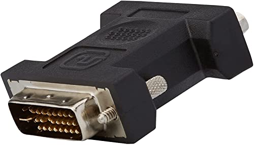 PremiumCord Adaptador DVI a VGA, conector DVI-I (24+5) - conector VGA (15 pines), niquelado, color negro, kpdva-1
