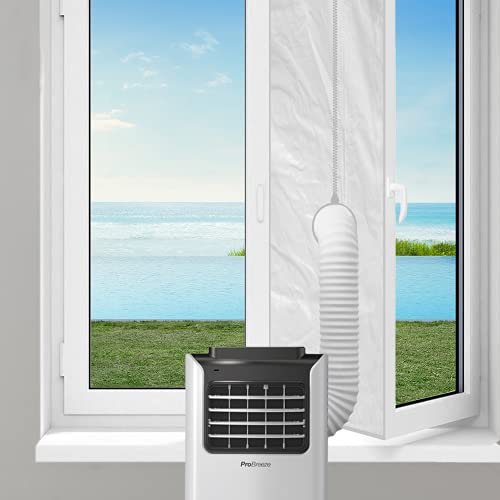 Pro Breeze Cubierta Aislante Universal de Ventanas para Aire Acondicionado Portátil y Secadora. Fácil de instalar con Apertura Ajustable para todo Tubo. Aislante termico ventanas - 400x40cm