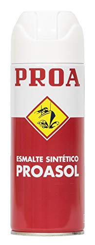 PROA ESMALTE SINTÉTICO EN SPRAY. Blanco. 400 ML. Esmalte de secado rápido y gran dureza en spray. PROASOL