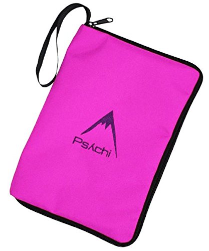 Psychi - Funda de Transporte para mapas y manuales - con Cremallera - para Escalada, montañismo y Senderismo - Rosa