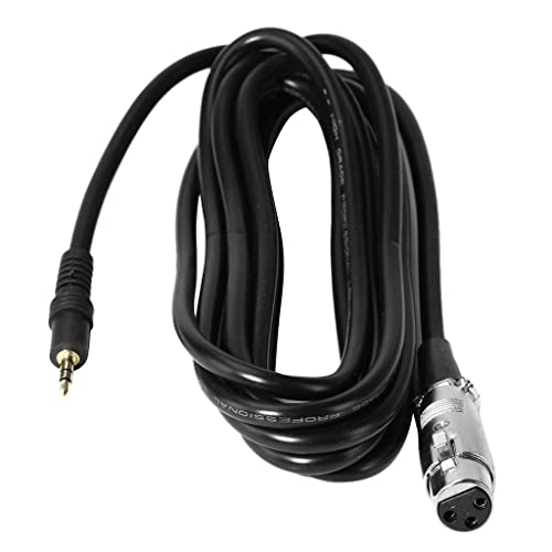 Qianly Latiguillos de Micrófono de 1,6 Pies - XLR Cables de Micrófono de 3,5 de sonido - Individual