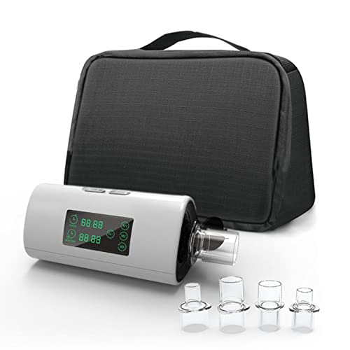 QJHP Desinfectante Limpiador CPAP, Dispositivo portátil para la apnea del sueño, Dispositivo antironquidos con Bolsa desinfectante, Equipo UV, Caja de desinfección, batería de Recarga de 2000Ma