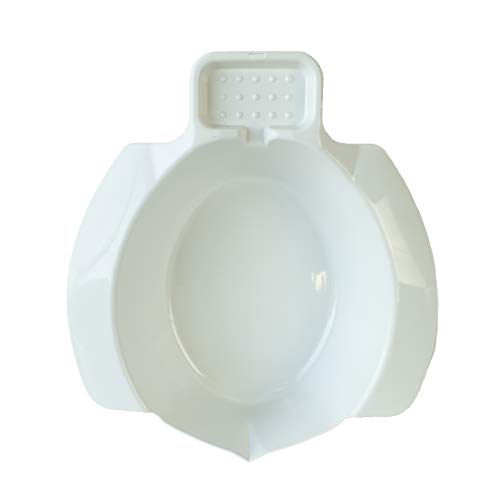 Queraltó - Bidet Portatil Acoplable al Inodoro, Blanco, 9 x 25 x 5 cm