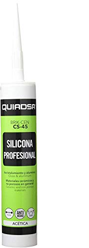 Quiadsa 52500591 Sellador de Silicona Acética, Bronce, 300 ml
