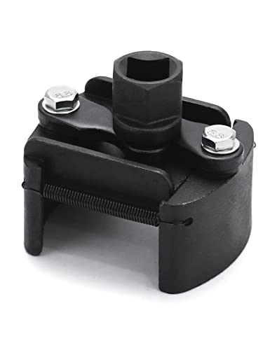 QWORK 60mm-80mm Llave del filtro de aceite, llave filtro aceite universal ajustable, para motocicleta de coche