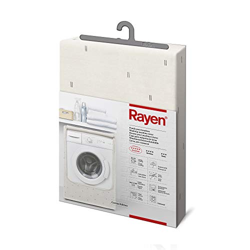 Rayen | Funda de tela para proteger la lavadora o secadora | Funda lavadora carga frontal | Cubierta impermeable para lavadora/secadora | 84 x 60 x 60 cm