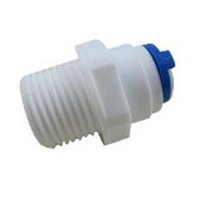 Realgoal 1/4 Push Fit tubo x1/4 "hilo de rosca masculino conexiones de enchufe tubo Push para agua Osmotizada reverso osmosis filtro puro sistema (paquete de 5)