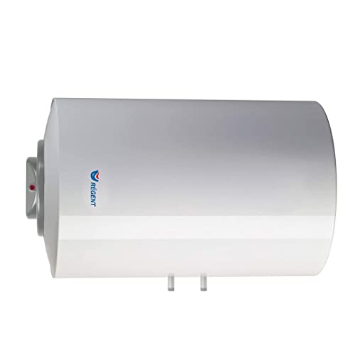 Regent - Calentador de Agua Electrico Horizontal, Termo Electrico 80 Litros Duradero con Luz Piloto, 74.8x45x48 cm - Fabricado para ser Instalado en España (Clase de Eficiencia Energética C)
