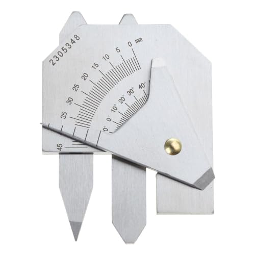Regla de inspección métrica, herramienta de medición de soldadura de 0 a 75 mm, calibre de soldadura de soldadura, calibre de soldadura, regla de precisión, medidor de grosor de costura de soldadura