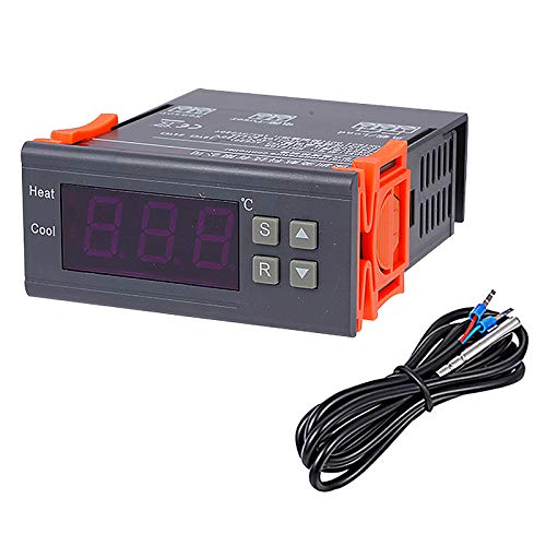 Regulador de Temperatura 10A 12V Termocupla Termorregulador Digital Sensor para Congelador Refrigerador Sistemas de Temperatura Controlada -40~120 °C