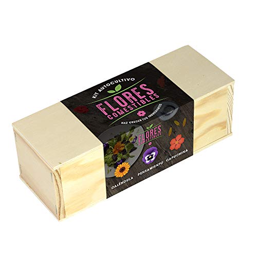 Resetea | Kit Autocultivo | Flores comestible | Caléndula, pensamiento y capuchina.