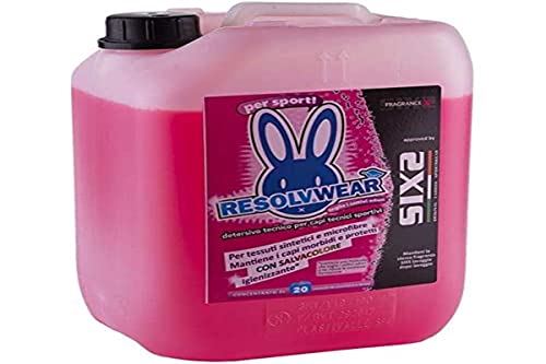 RESOLVBIKE 1007-4 Bidón de detergente Fragrance X ResolvWear de 5 litros para higienizar la Ropa Deportiva, RESOLVSIXS