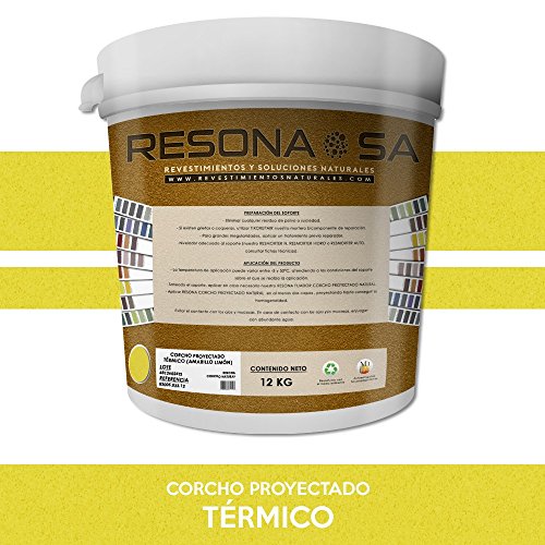 RESONA CORCHO PROYECTADO NATURAL TÉRMICO 12KG Amarillo limón (033)