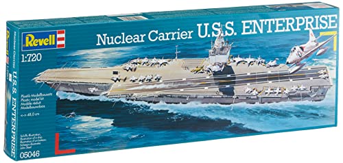 Revell- Nuclear Carrier U.S.S. Enterprise Ship Maqueta Portaaviones, 10+ Años (05046)