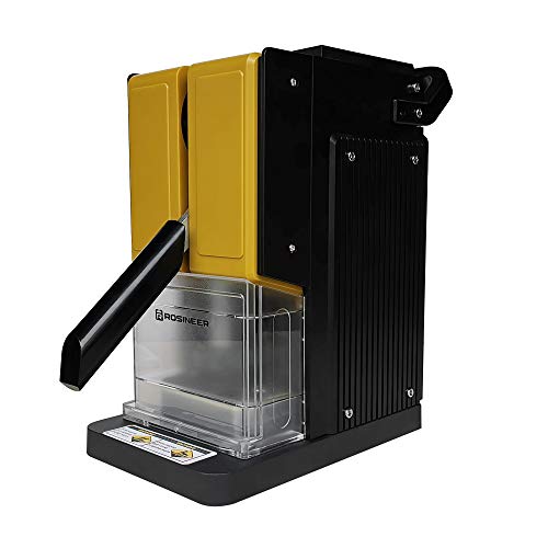 Rosineer PRESSO-E - Máquina de prensado en caliente personal, 680 kg de fuerza, portátil, control preciso de la temperatura de dos canales, color amarillo dorado
