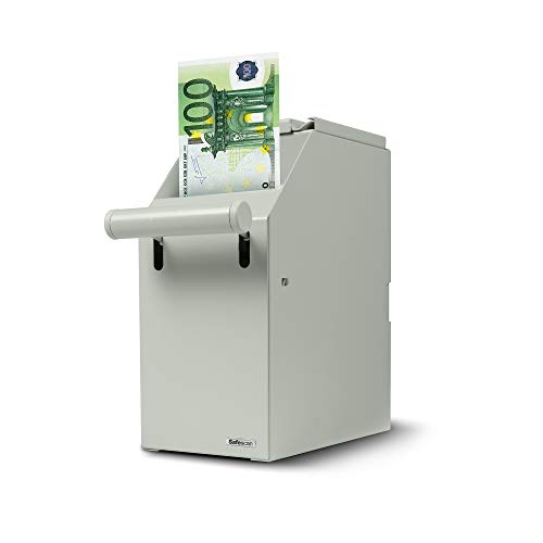 Safescan 4100 Caja para dinero blanca que permite almacenar billetes de forma segura - Almacena hasta 300 billetes - Se coloca debajo de un mostrador - Se puede instalar cerca del cajón portamonedas