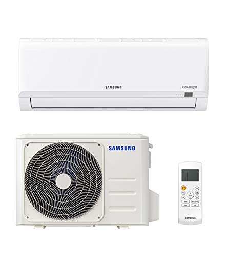 Samsung Clima AR30 Malibu Climatizador Monosplit, 9000 BTU, GAS R32, AR09TXHQBWKNEU+AR09TXHQBWKXEU, [Clase de eficiencia energética A++/A+]