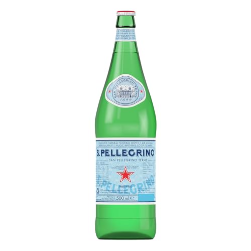 San Pellegrino - Agua embotellada con gas, 24 x 500 ml