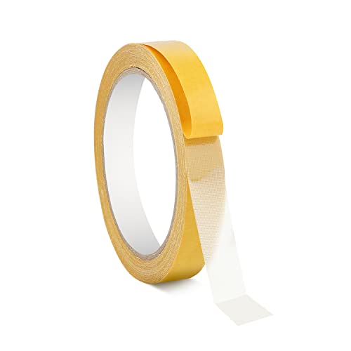 SAVITA 15mm Cinta Adhesiva de Doble Cara para Tela, Superadhesiva Multifuncional Double Sided Adhesive Tape Cinta de Montaje Doble Cara Double Sided Tape para Hogar Oficina Escuela (10m de Largo)