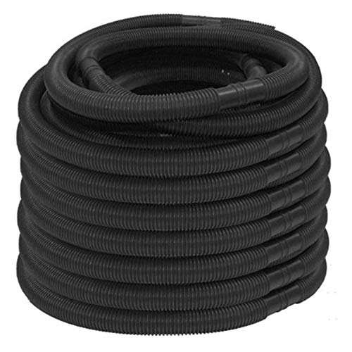 SBVSDB Manguera de piscina, color negro Ø 32 mm, tubo de drenaje de bomba de filtro de manguera de 6,3 m, resistente al cloro y a los rayos UV, para limpieza de tuberías y piscinas