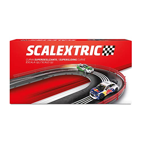 Scalextric – Accesorios y Extensiones Circuitos de Carreras ORIGINAL escala 1:32 (Curva Chicane Deslizante)