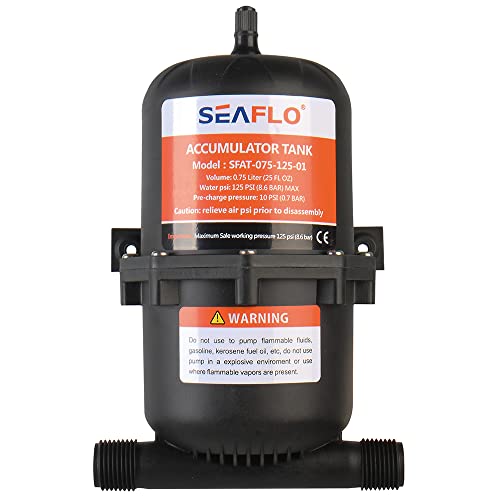 Seaflo Tanque acumulador presurizado 0.75/1.0 litros
