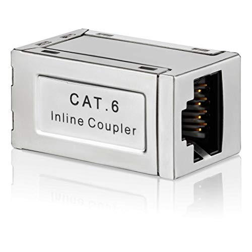 SEBSON Conector RJ45 hembra/hembra, Adaptador Ethernet de Extensión para Cable de Red, Cable de Conexión, Cable LAN - Empalme RJ45