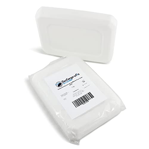 Seifenprofis Jabón Base de glicerina, Blanco (Libre de SLS) (1kg Blanco)