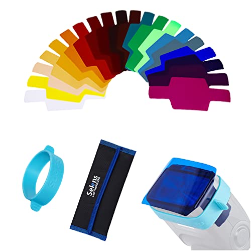 Selens Universal Flash filtros de Color Filtro de iluminación – Kits de combinación para cámara Linterna
