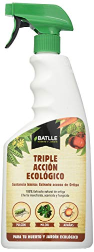 Semillas Batlle - Espray triple acción ecológico, 400 ml, contra insectos.