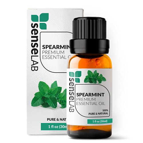 SenseLAB Aceite Esencial de Hierbabuena - Aceite de Hierbabuena Natural 100% Puro de Grado Terapéutico para Difusor de Aromaterapia y Humidificador - Protección en Exteriores (30 ml)