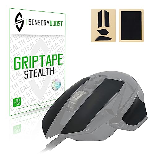 SensoryBoost Griptape para Logitech G502 Hero/Lightspeed Gaming Mouse - Adhesivo Antideslizante y Que Absorbe el Sudor, Autoadhesivo, Suave, Accesorios, Kit de actualización