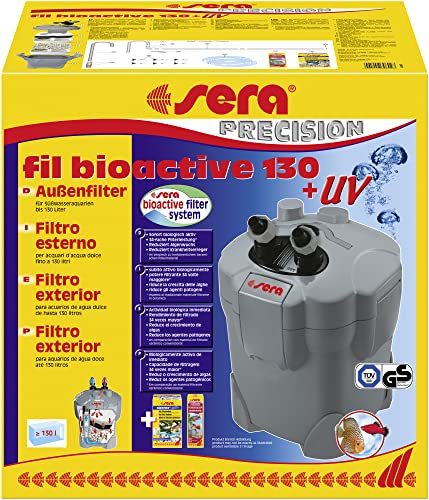 sera fil bioactive 130+ UV - Filtros externos versátiles y fáciles de usar para acuarios de agua dulce con UV-C