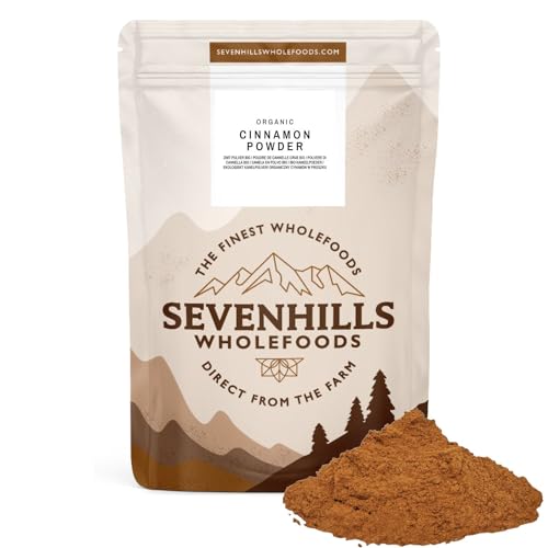 Sevenhills Wholefoods Ceilán Canela Cruda Orgánica (Verdadera) En Polvo 500g