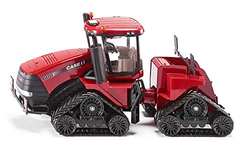 siku 3275, Tractor sobre orugas Case IH Quadtrac 600, 1:32, Metal/Plástico, Rojo, Junta articulada y enganche posterior siku