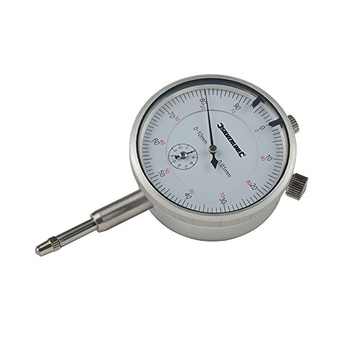 Silverline Tools 196521 - Reloj comparador métrico (0, 10 mm)