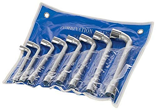 Silverline Tools 755060 - Llaves de tubo acodadas, 8 pzas (8-19 mm)