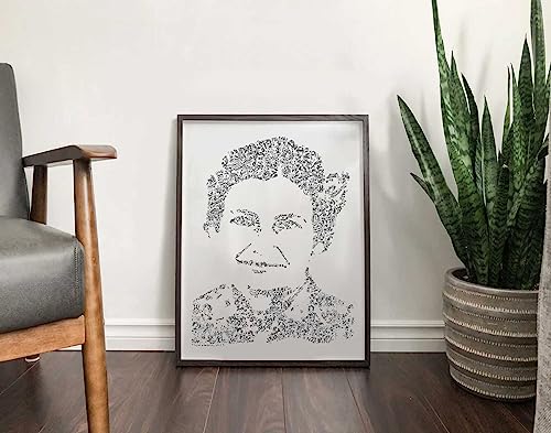 Simone Veil - retrato biográfico de la magistrada y estadista francesa - dibujo inspirado en su vida - cartel artístico (50x70cm)