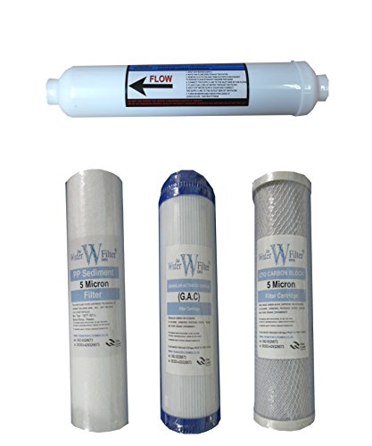 Sistema de filtro de agua de ósmosis inversa (4 filtros/filtros de repuesto anuales ro de agua)