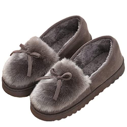 Sisttke Mujer Zapatillas de Estar Invierno casa Cerradas Calienta con comodidad Pantuflas