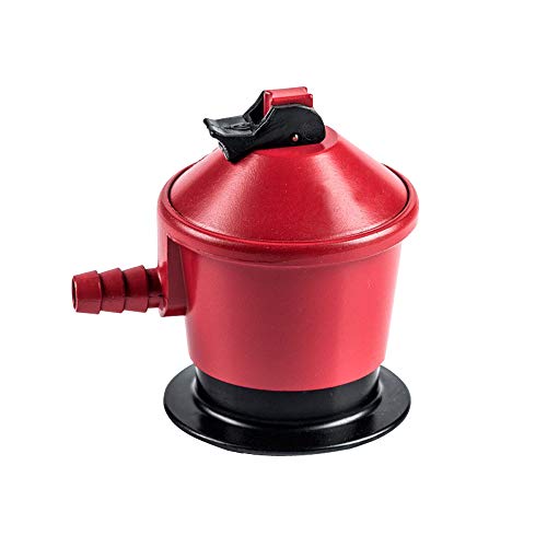 S&M 322037 Regulador Para Botellas De Gas Butano O Propano, Color Rojo