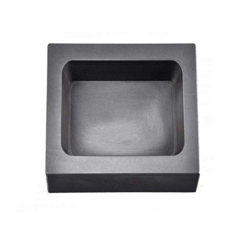 SOFIALXC Molde de lingote de fundición para fundición de crisoles de grafito para metales de aluminio dorado y plata (80 x 70 x 20 mm)