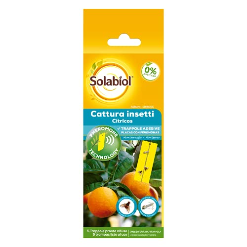 Solabiol - Insecticida para plagas de cítricos, placas con feromonas, 5 placas