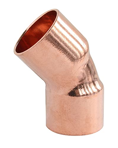 SOMATHERM FOR YOU - Codo de cobre de soldadura 45 ° - femenino doble - para el tubo de cobre Ø12 - la bolsa de 2 partes