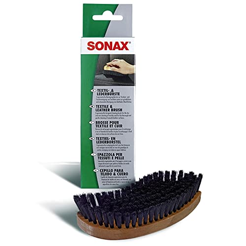 SONAX ﻿Cepillo para textiles + cuero﻿ (1 unidad) para la limpieza seca y húmeda de textiles y de superficies de cuero lisas | N.° 04167410