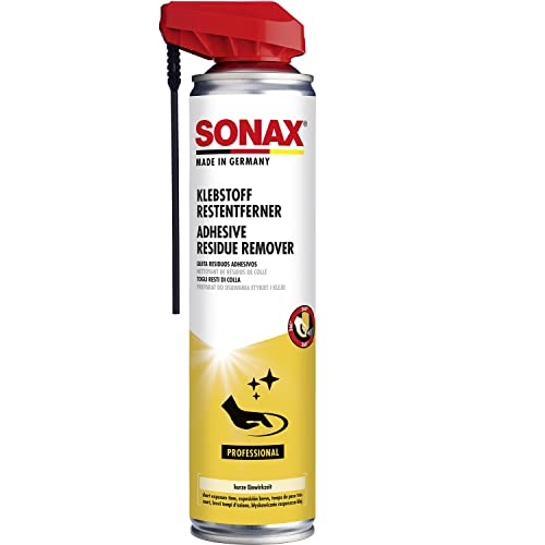 SONAX Eliminador de restos de adhesivo con EasySpray (400 ml) para superficies duras como p. ej. pintura, metal, vidrio, plástico, porcelana y madera | N.° 04773000