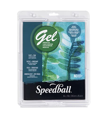 Speedball Placas de impresión de gel, 8 x 10 pulgadas, para monoimpresión de bloques